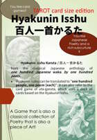 Hyakunin Isshu - one hundred poets, one poem each [Tarot card size]