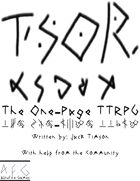 TSOR: The One-Page TTRPG
