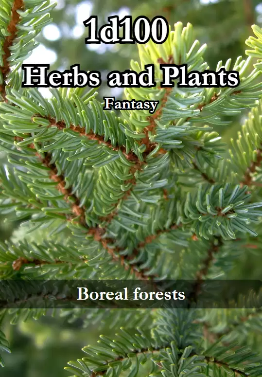 1d100 Herbs and Plants - Boreal forests