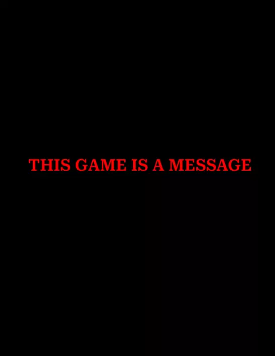 Cover of This game is a message.