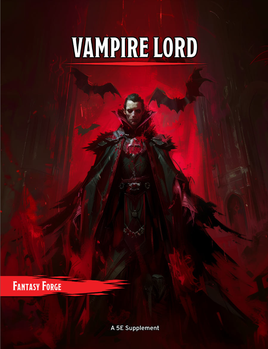 The Vampire Lord Class - Fantasy Forge Games | DriveThruRPG