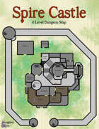 Spire Castle: 6 Level Castle Dungeon Map