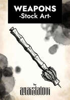 Blowgun stock art