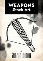 Crossbow-hand stock art