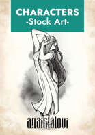 Female wizard stock art