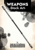 Quarterstaff stock art