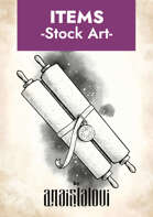 Scroll of revivify stock art