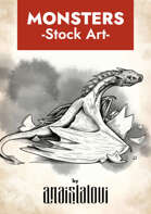 Baby dragon stock art