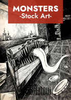 Chest monster stock art Inktober Special Edition
