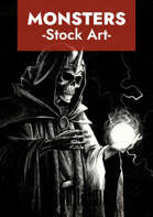 Undead spellcaster stock art Inktober Special Edition