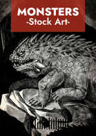 Basilisk stock art Inktober Special Edition