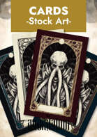 5 Frames for tarot deck stock art Art Nouveau V2 + PSD