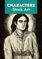 Cleric stock art black and white engraving