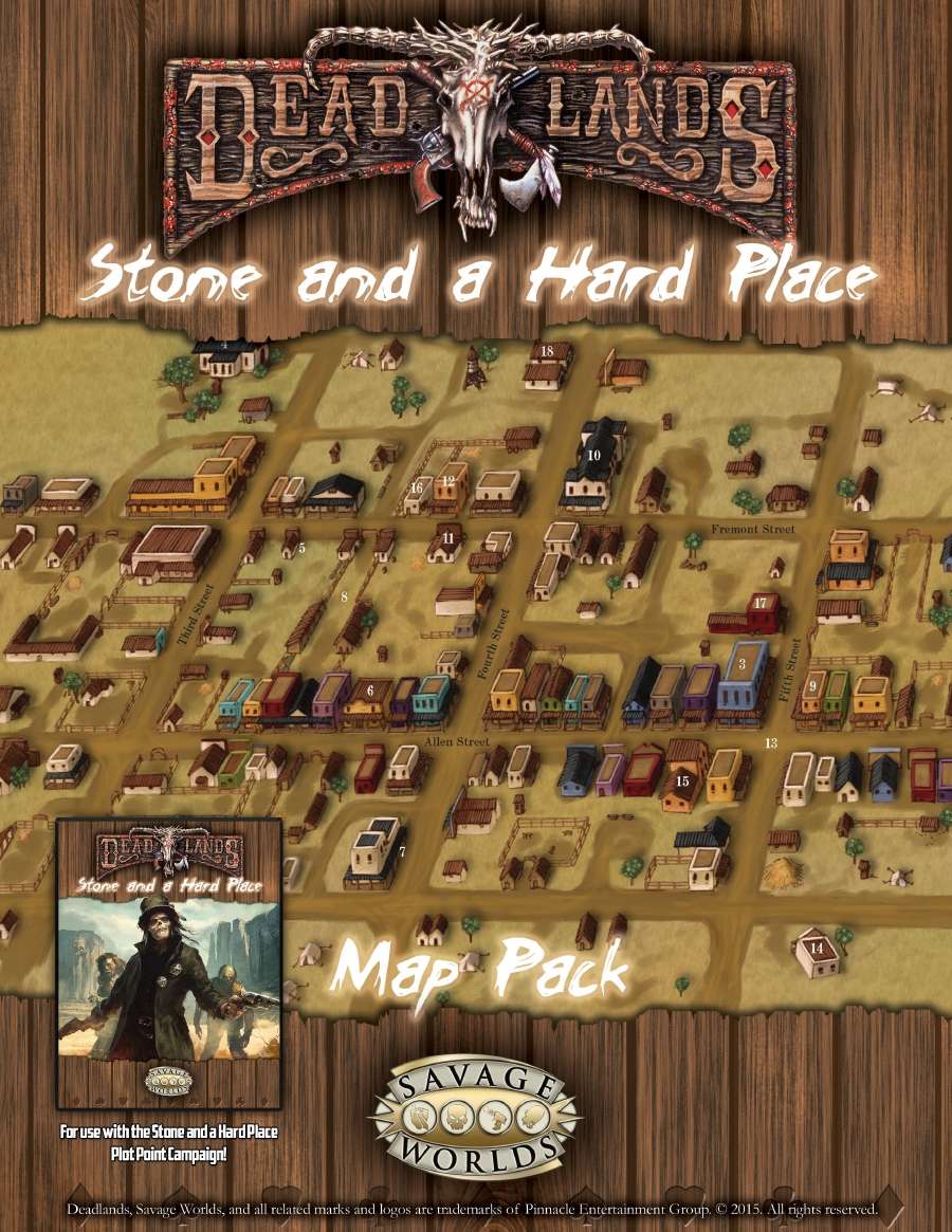 Deadlands Reloaded: Stone and a Hard Place Map Pack - Pinnacle  Entertainment | Deadlands: The Weird West | Savage Worlds | DriveThruRPG