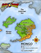 The Savage World of Flash Gordon: Mongo Poster Map