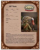 Ol' Tom - One Sheet for Savage Worlds