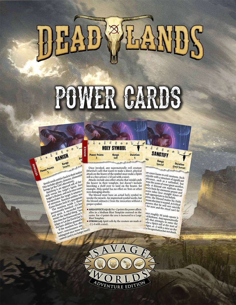 Deadlands: the Weird West: Power Cards - Pinnacle Entertainment ...