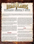 Deadlands: The Weird West: Marshal's Notes