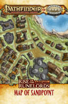Pathfinder® for Savage Worlds: Rise of the Runelords -  Map of Sandpoint
