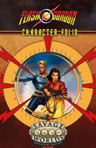The Savage World of Flash Gordon™: Character Folio Regular & Form-Fillable (SWADE)