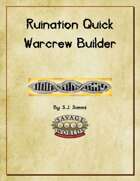 Ruination Warcrew Builder