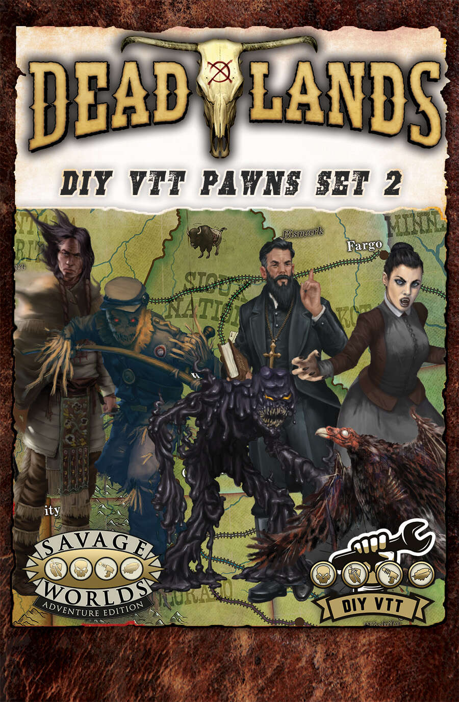 Deadlands: the Weird West - DIY VTT Pawns Set 2 - Pinnacle ...