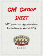 GM Group Sheet