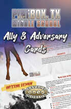 Pinebox Middle School Ally & Adversary Cards