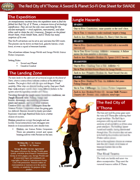 The Red City of K’Thona: A Sword & Planet Sci-Fi One Sheet for SWADE