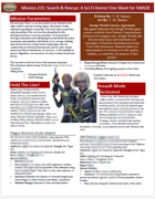 Mission 231: Search & Rescue (A Sci-Fi Horror One Sheet For SWADE)