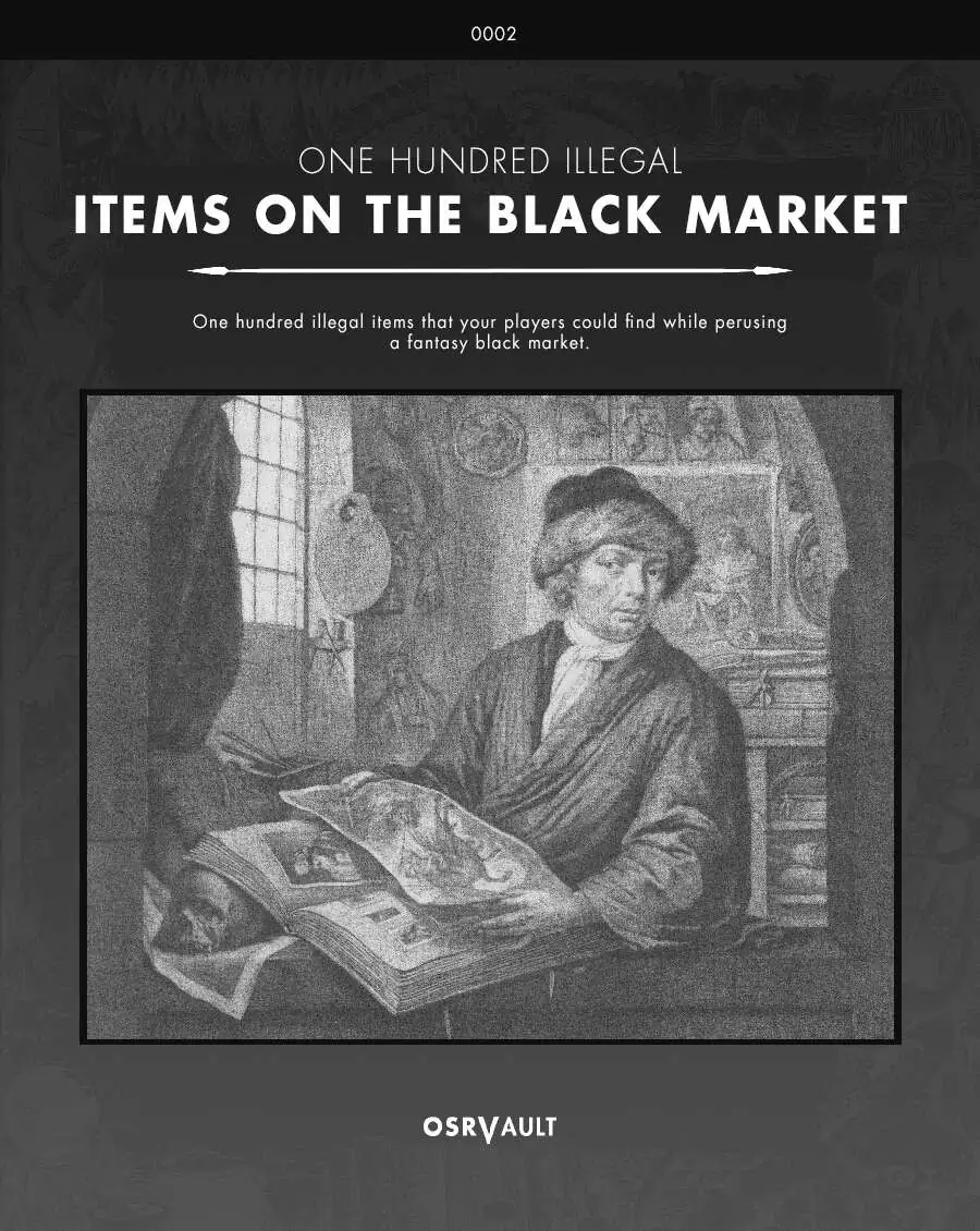 100 Illegal Items On The Black Market