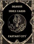 Dragon Index Cards (Fantasy City)