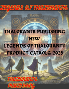 New Legends of Thaloranth 2025 Product Catalog: Legends Come Alive