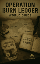 OPERATION BURN LEDGER: WORLD GUIDE