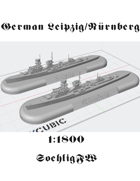 1:1800 Leipzig/Nuernberg German Cruisers