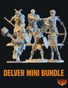 World's Largest Dungeon Delver Miniature STLs [BUNDLE]