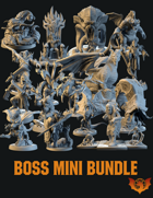 World's Largest Dungeon Boss Miniature STLs [BUNDLE]