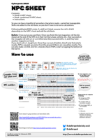 Condensed Cyberpunk 2020 NPC Sheet