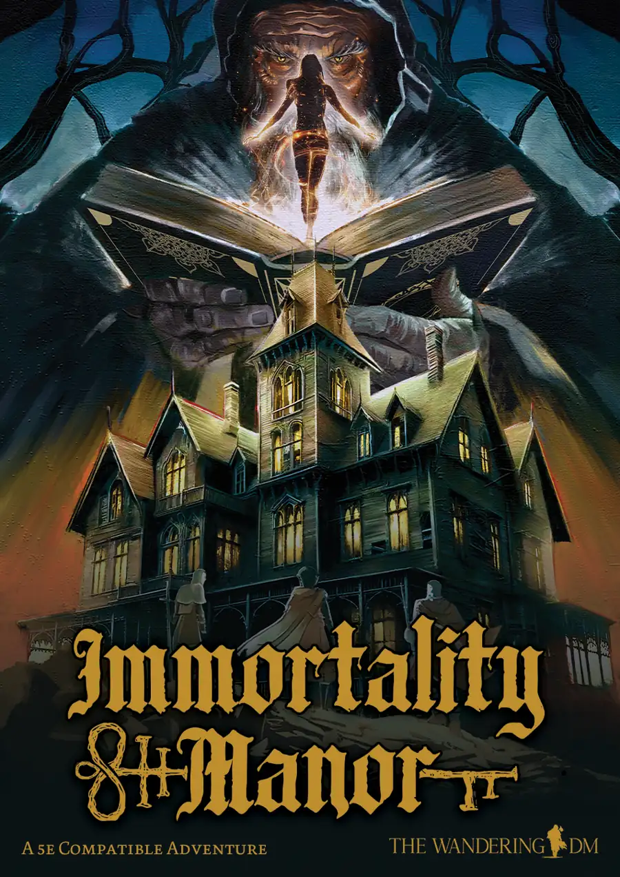 Cover of Immortality Manor: A 5e Compatible Adventure