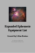 Expanded Ephemeris Equipment List