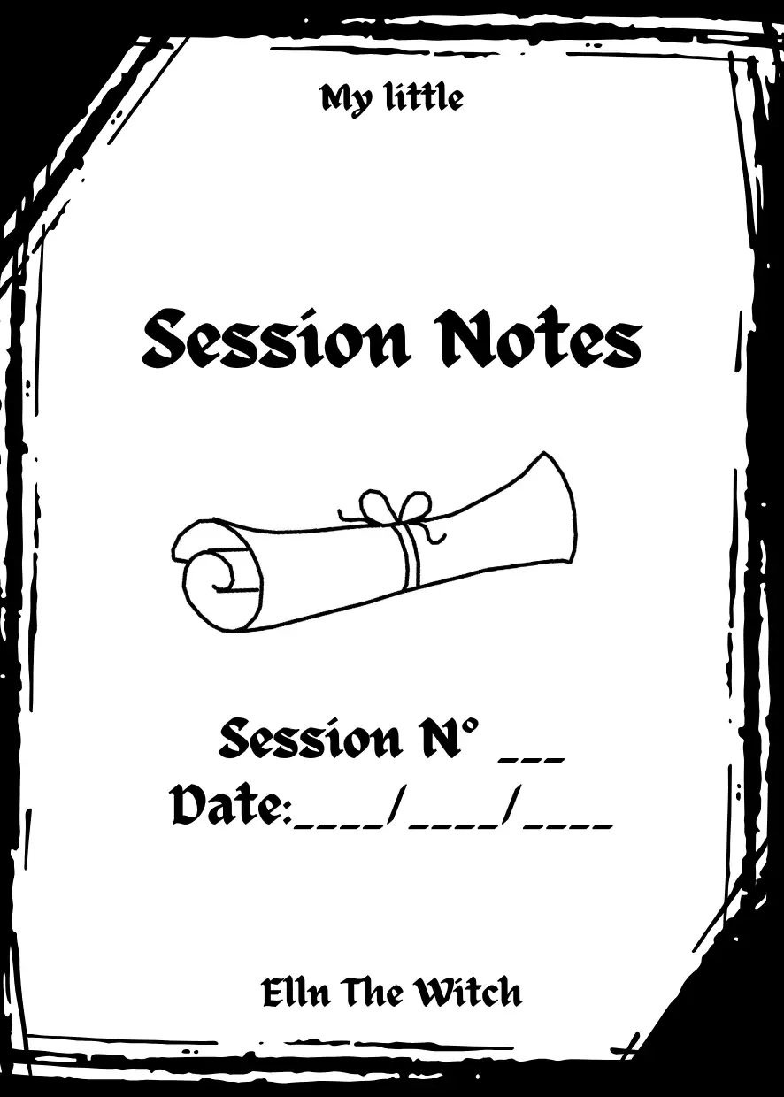 My little zine - Session Notes