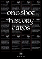 One-Shot History Cards (Fantasy)