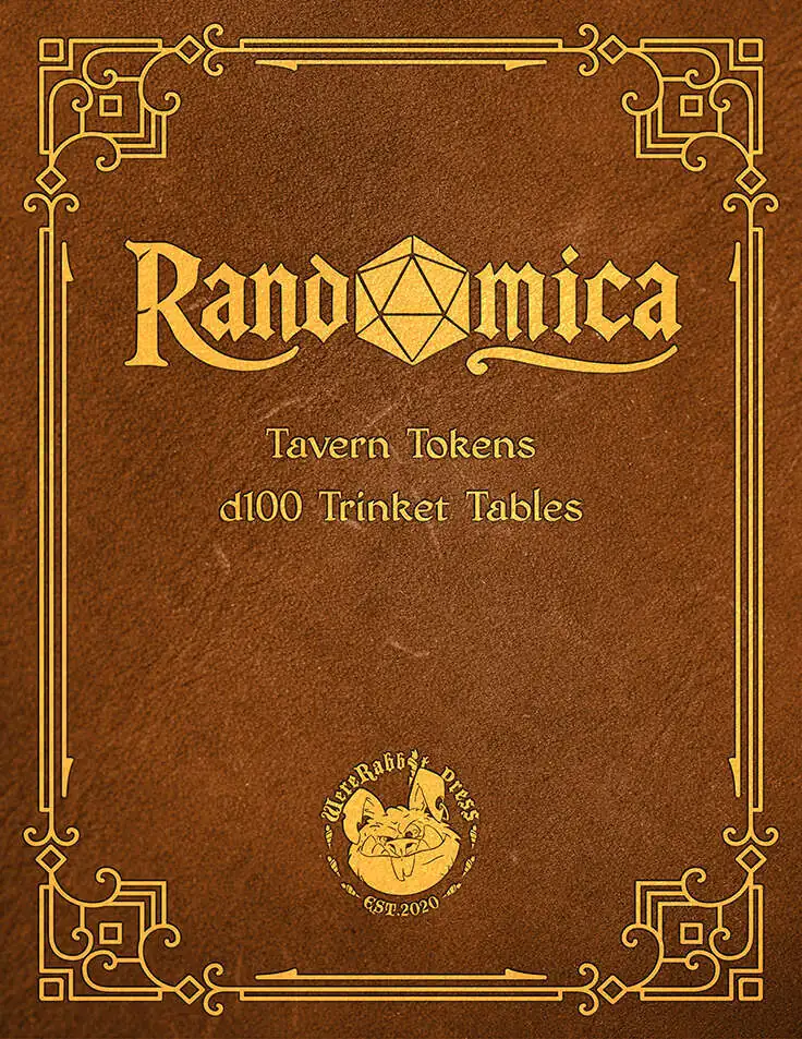 Tavern Tokens: d100 Trinket Table [Randomica] - WereRabbit Press ...