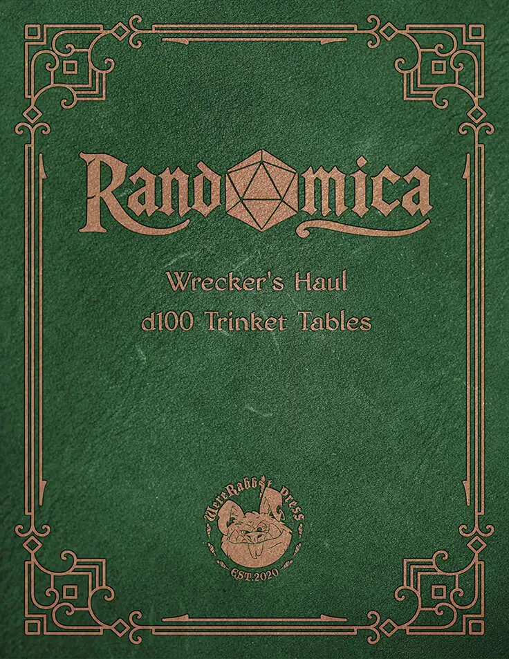 Cover of Randomica: d100 Trinket Table - Wrecker's Haul