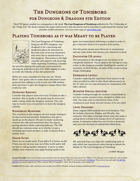 The Lost Dungeons of Tonisborg for D&D 5th Edition