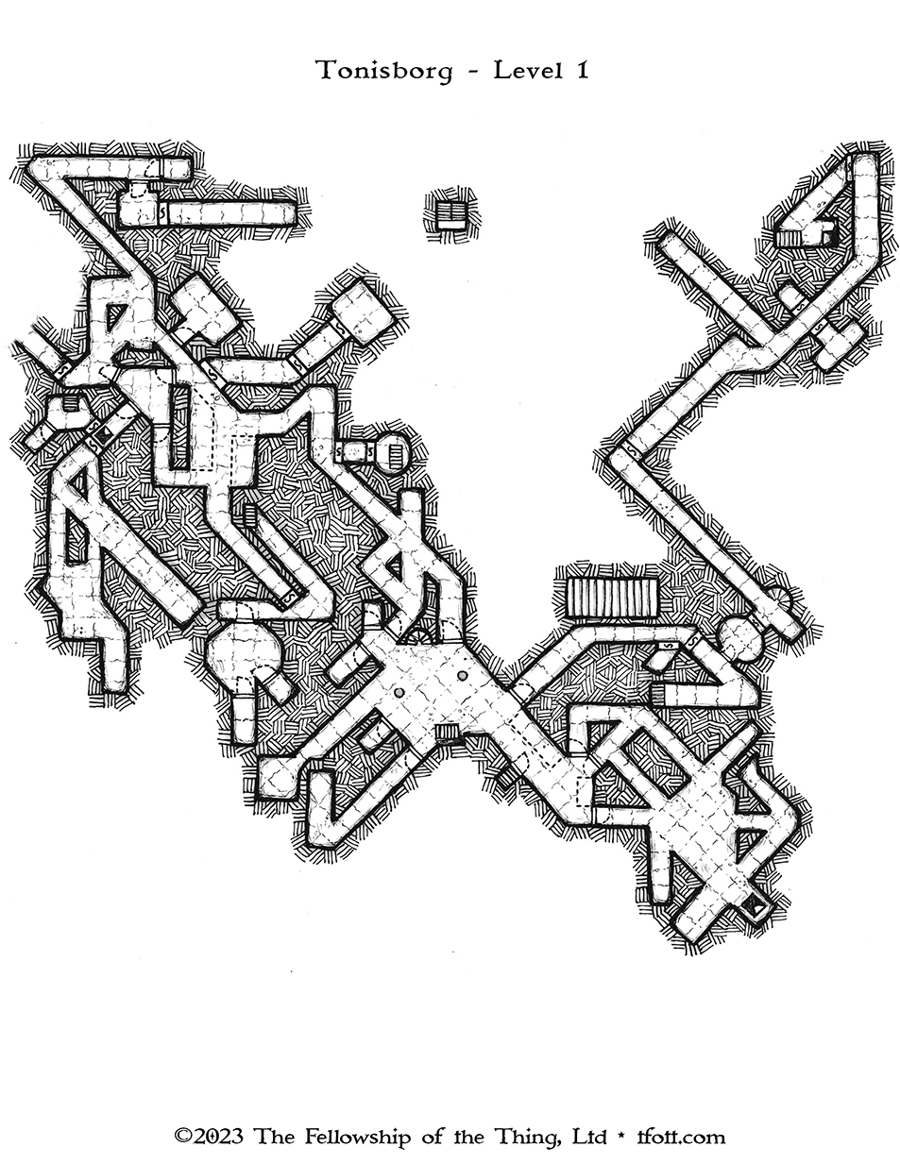 The Lost Dungeons of Tonisborg Maps for VTTs