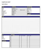 Sci-Fi Star System Record Sheets