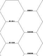 10x10 Hex Grid