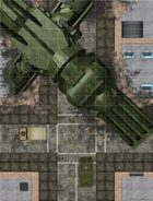 Battlemaps: City Streets - Alien Ship Crash Site