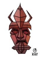 Bree Orlock Designs: Tribal Demon Mask